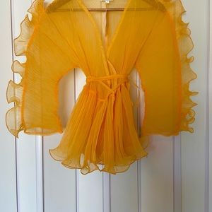 Sheer Ruffle Top